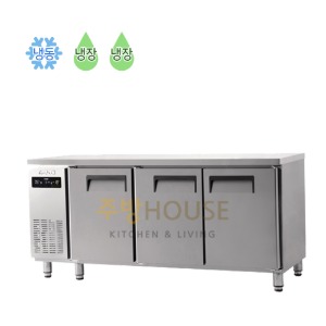 에버젠 간냉식 테이블 냉동 냉장고 1800 UDS-18RFTIE (3도어)