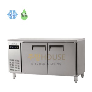 에버젠 간냉식 테이블 냉장 냉동고 1500 / UDS-15RFTIE